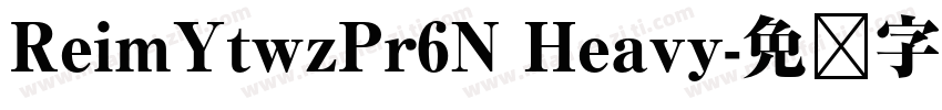 ReimYtwzPr6N Heavy字体转换